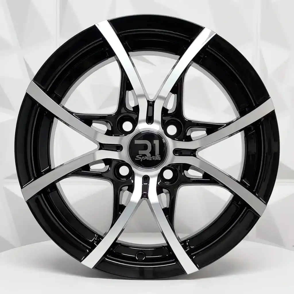 RIN 14X5.5 4-98 R1 SPORT QC1109 BLACK MACHINE FACE ET35 CB73.1