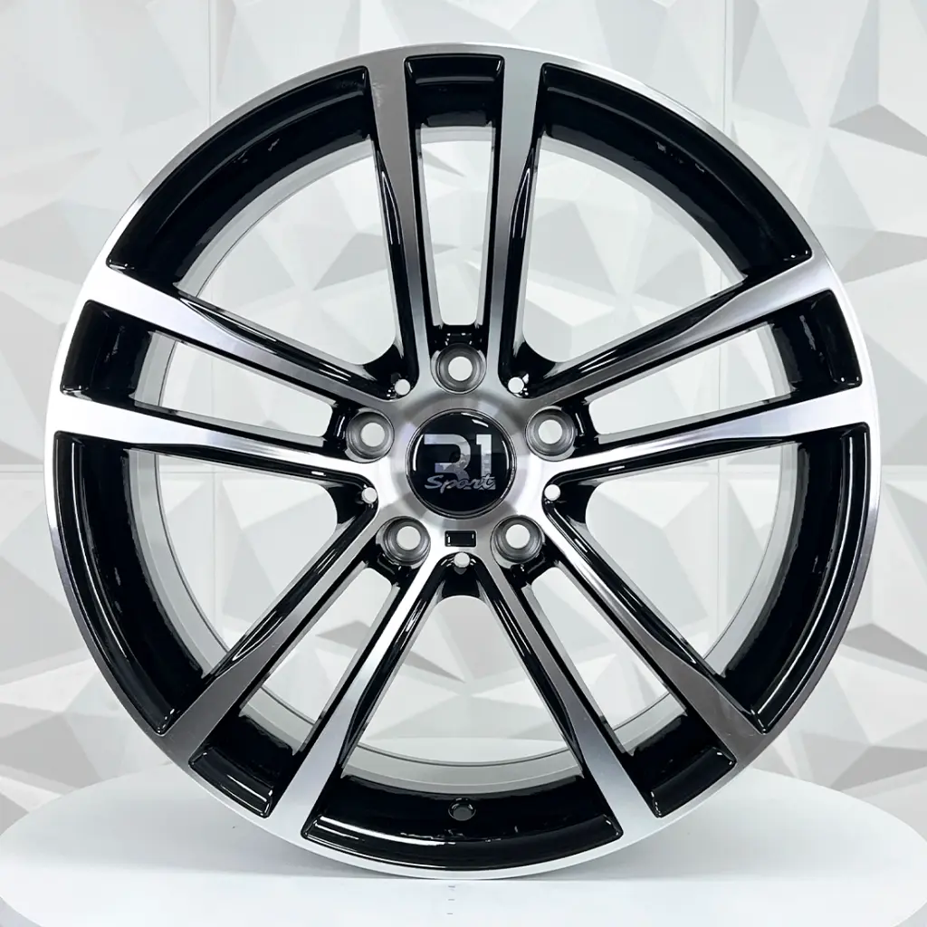 RIN 18X8 5-120 R1 SPORT 8916F GLOSS BLACK MACHINED ET32 CB72.6