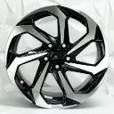 RIN 15X7 4-100/108 R1 SPORT 1066 BLACK MACHINE FACE ET15 CB73.1 