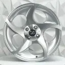 RIN 17X8 5-100 R1 SPORT L1525 SILVER MACHINE FACE ET35 CB73.1