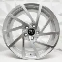 RIN 15X6.5 4-100 R1 SPORT DX345 SILVER MACHINE FACE ET30 CB73.1