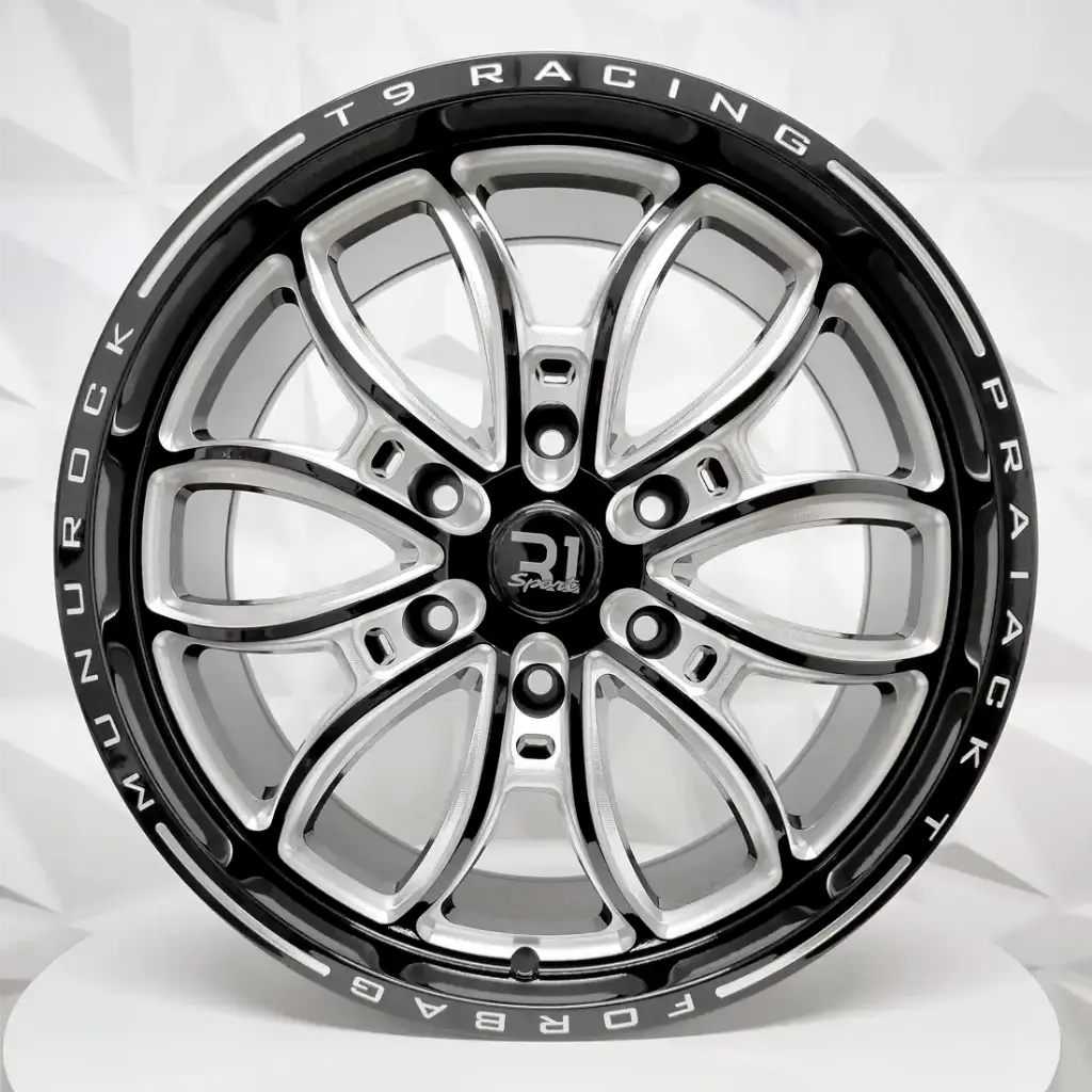 RIN 18X8.5 6-139.7 R1 SPORT 1209 BLACK+MILLING ET25 CB106.1