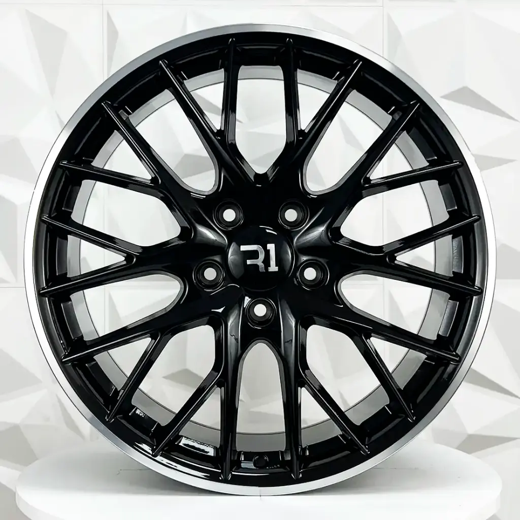 RIN 20X11.5 5-130 R1 SPORT H3083F BLACK MACHINE FACE ET69 CB71.6