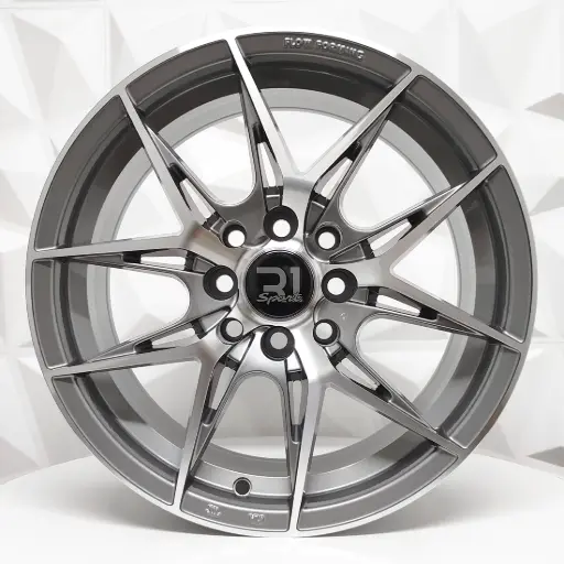 [156798] RIN 15X7 4-100/114.3 R1 SPORT X034 GUNMETAL MACHINE FACE ET35 CB73.1 